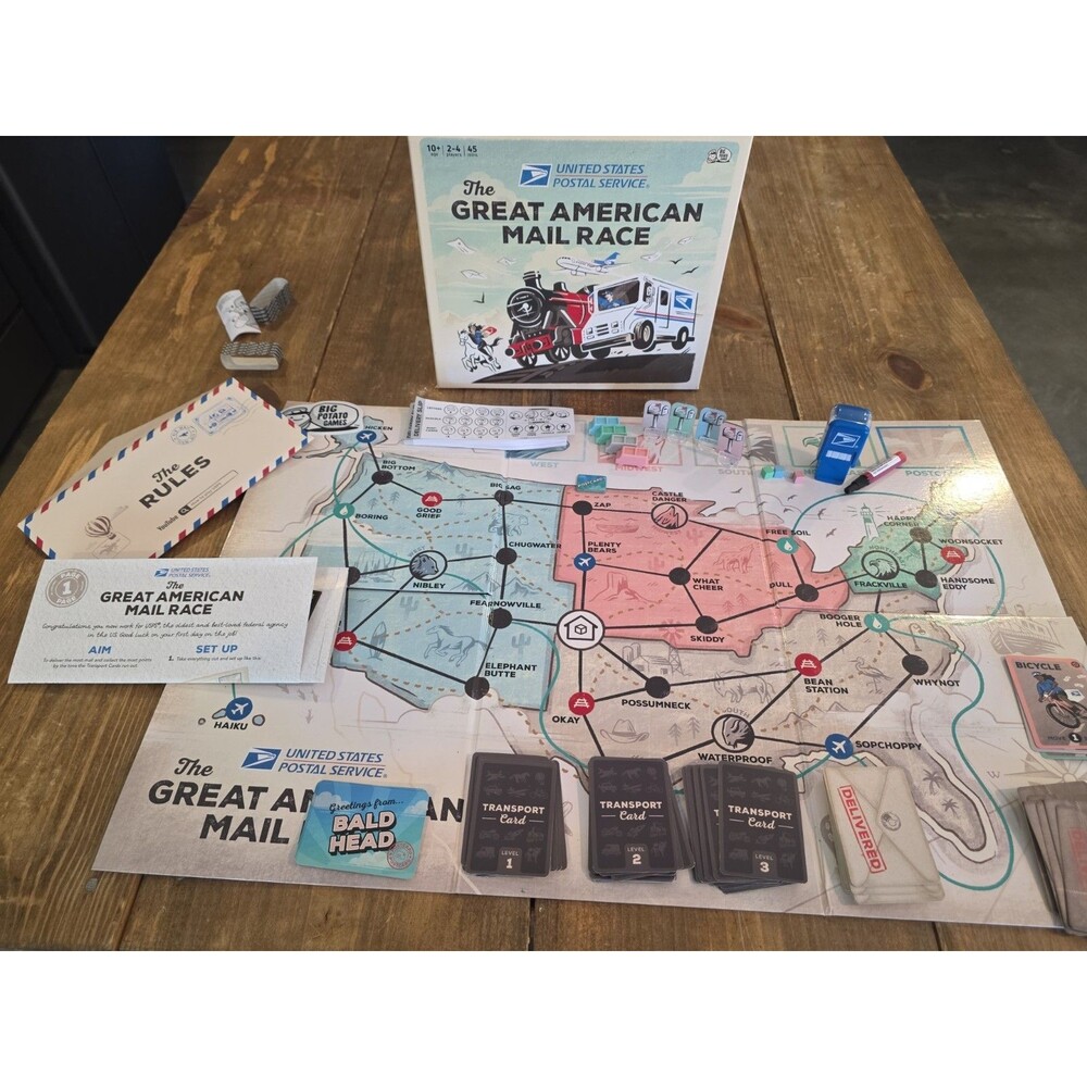 USPS The Great American Mail Race Board Game 6065481 2022 Big Potato Games